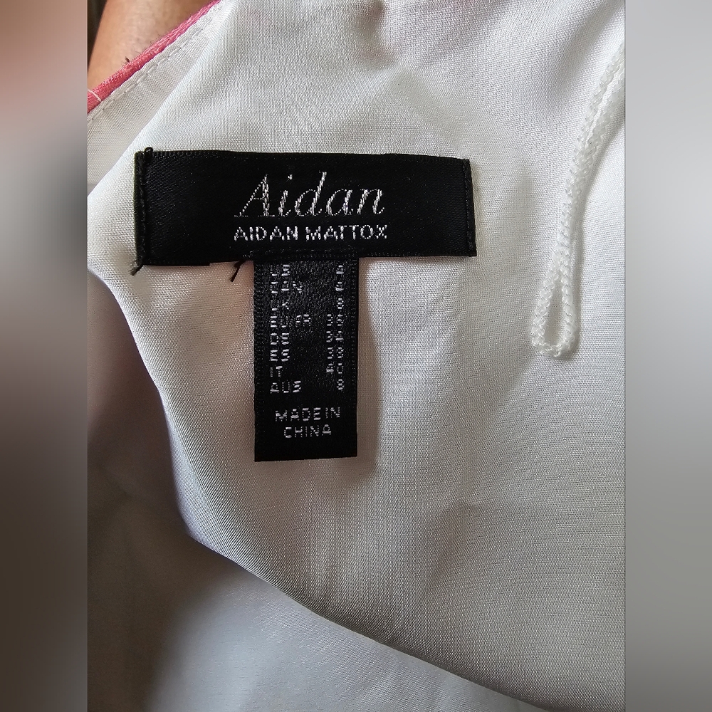 Aidan Mattox New Wrap Ruffle Trim Multi Color Min… - image 7